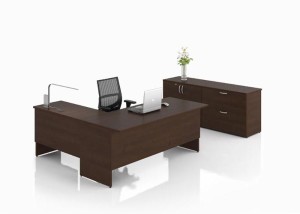 300 "L" Desk with Credenza