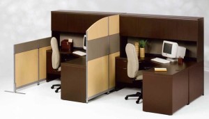 Panel System Double Workstation